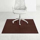 Anji Mountain Deluxe Bamboo Chairmat, 60' x 48', Dark Cherry