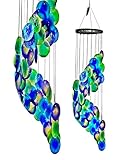 Bellaa 23332 Wind Chimes Capiz Sea Glass Shells Large 27 inch...