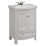 RunFine RFVA0069W Vanity, White Finish, 19 x 24.6 x 34'