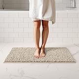 ITSOFT Plush Bathroom Rug 34x21, Absorbent Machine Washable Non...