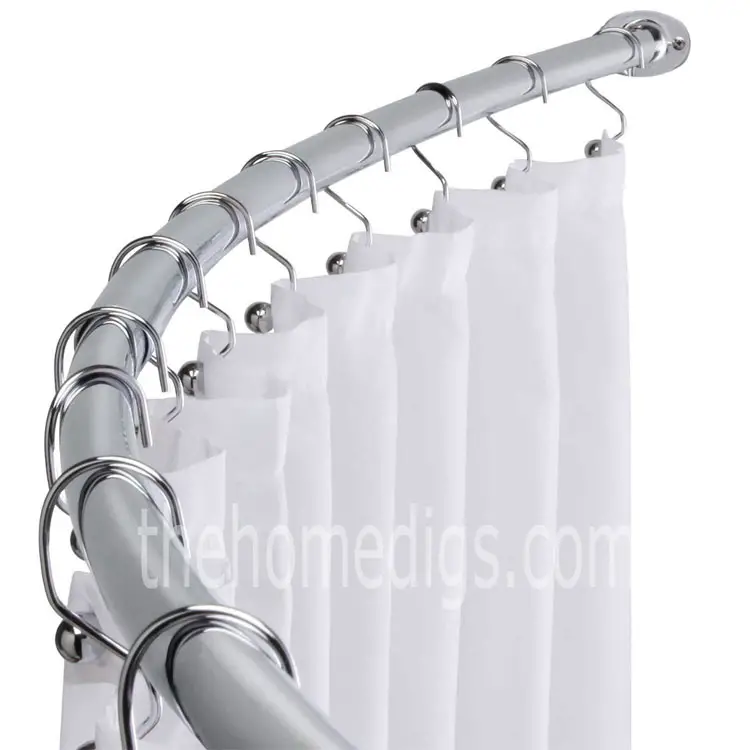 How to Install Shower Curtain Rod By Yourself TheHomeDigs Guide