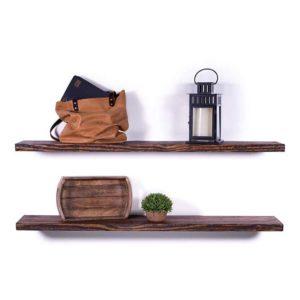 Deep Rugged Distressed Floating Shelves