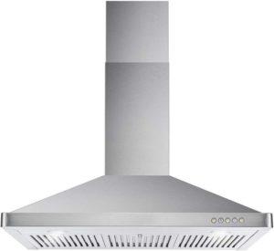 Cosmo-63190-36-in-Quietest wall mount range hood